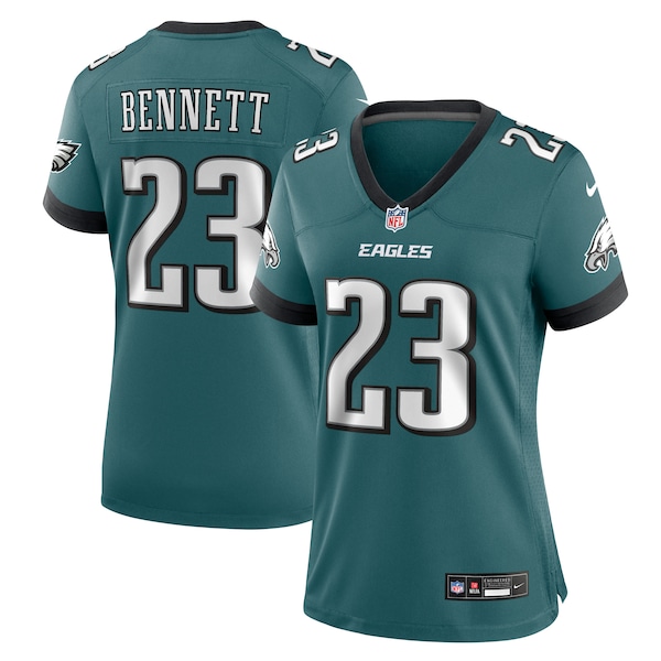 Jakorian Bennett Philadelphia Eagles Nike Women's Team Game Jersey - Midnight Green
