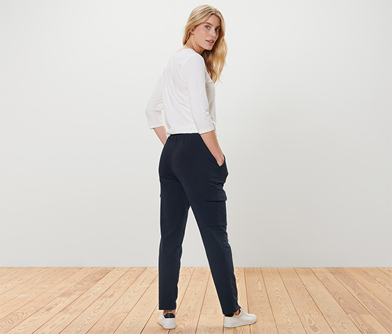 Joggpants mit Cargo-Taschen, dunkelblau