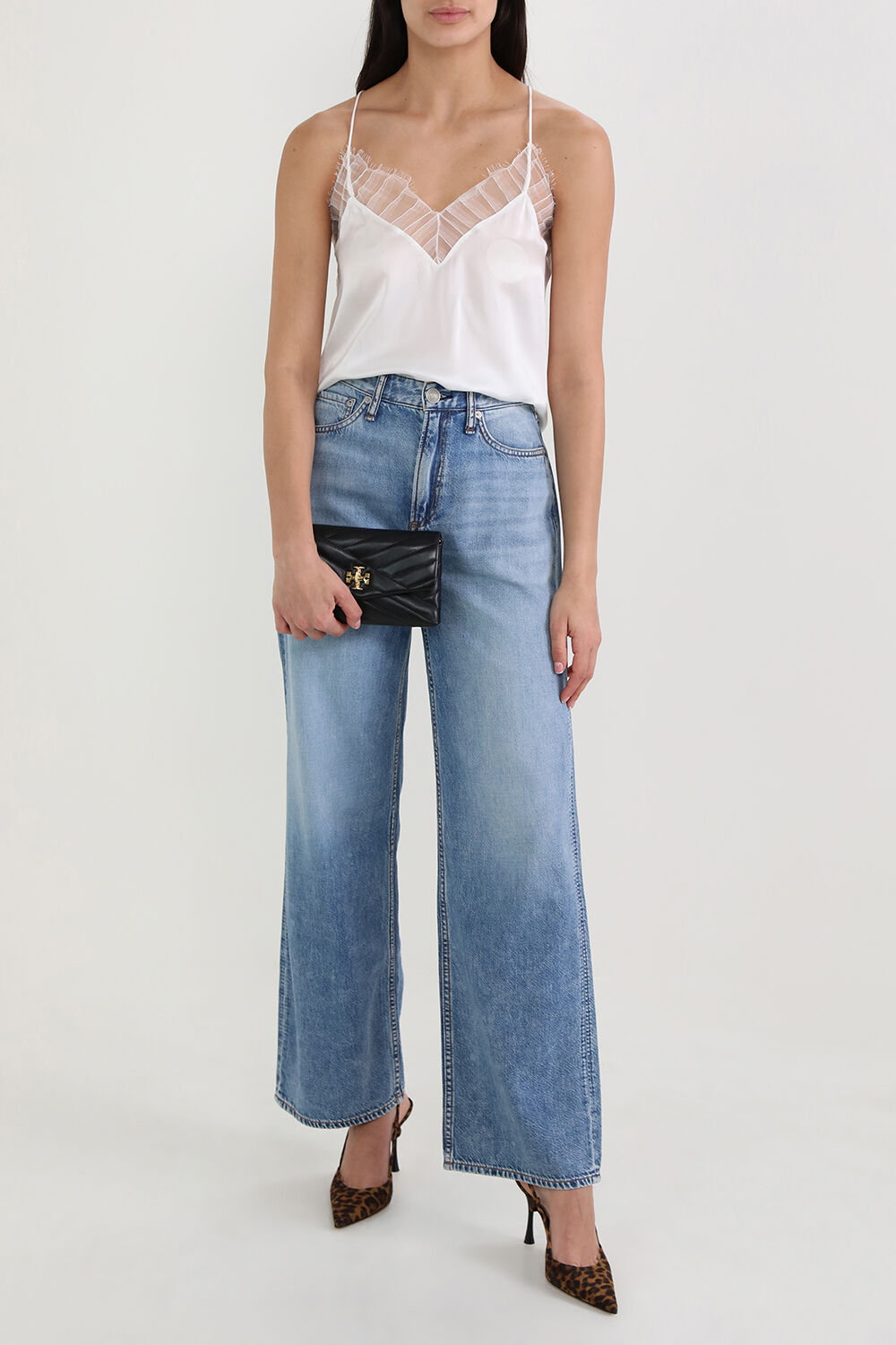 RAG & BONE מכנסי ג'ינס רחבים