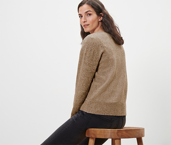 Strickjacke mit Wolle