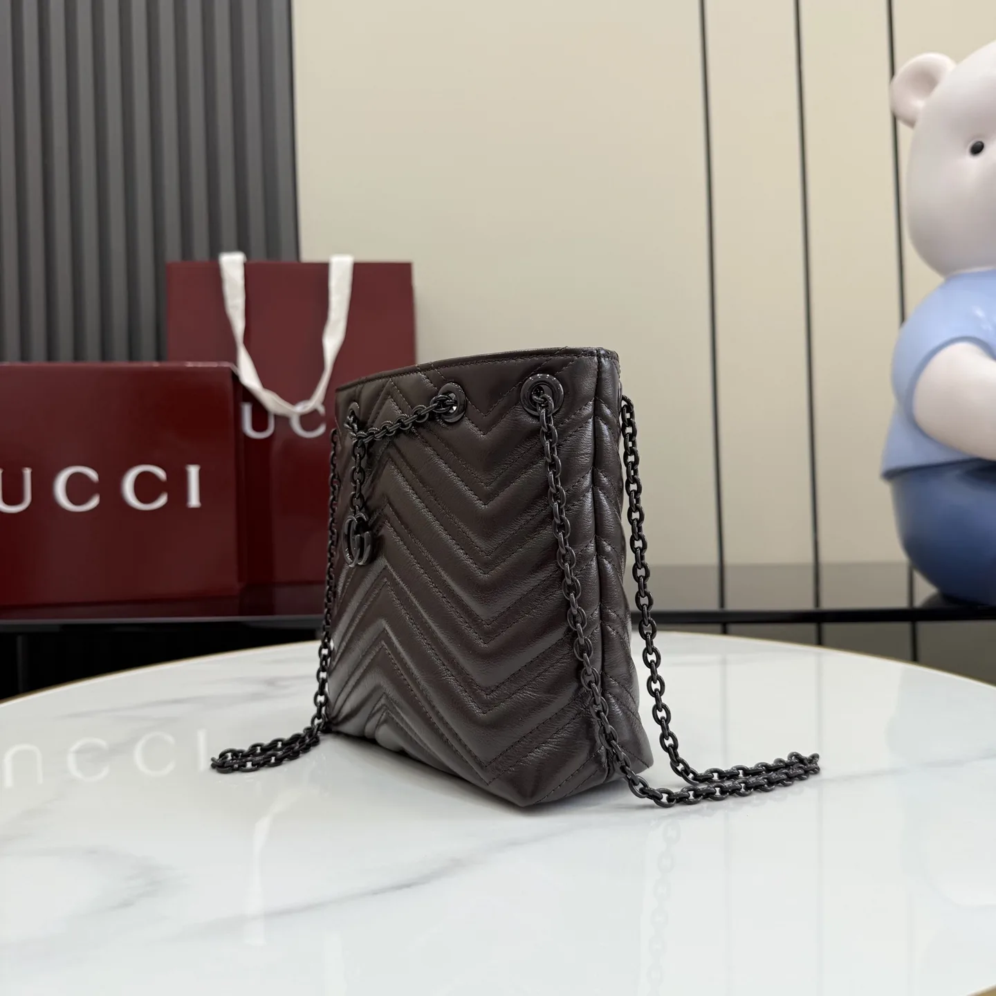 Gucci Marmont GG Supreme Canvas Bucket Bag product photo from LabelPicks