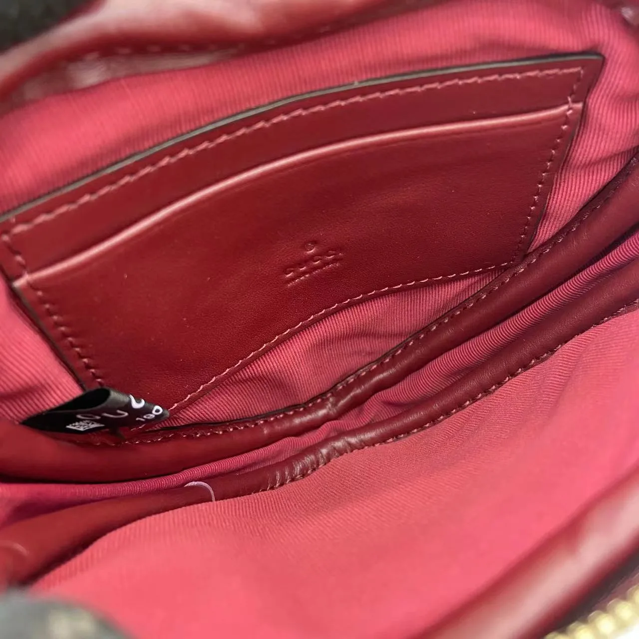 Gucci Red Marmont GG Supreme Canvas Crossbody Bag product photo from LabelPicks