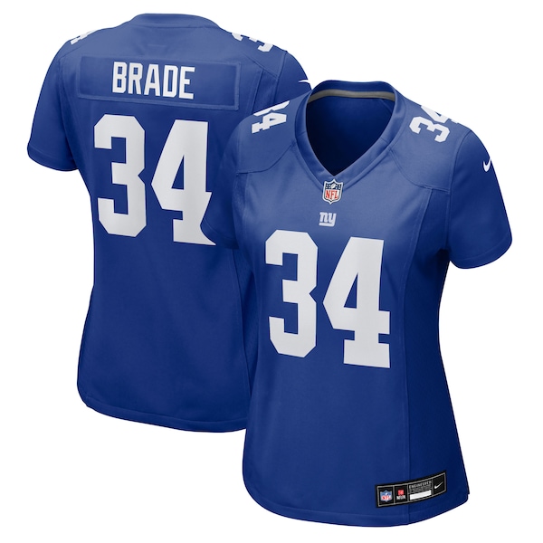 Beau Brade New York Giants Nike Women's Team Game Jersey -  Royal