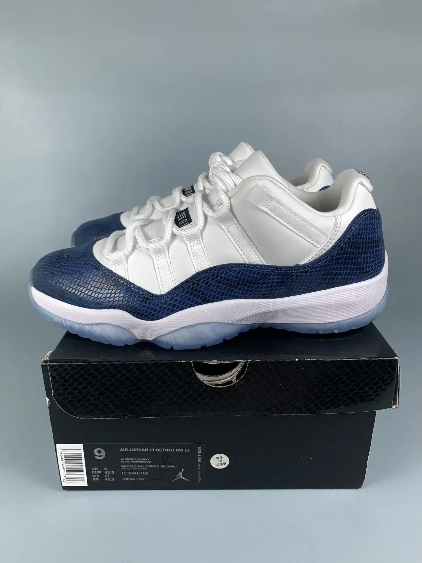 Air Jordan 11 Retro Low “Navy Snakeskin” Shoes product photo from LabelPicks