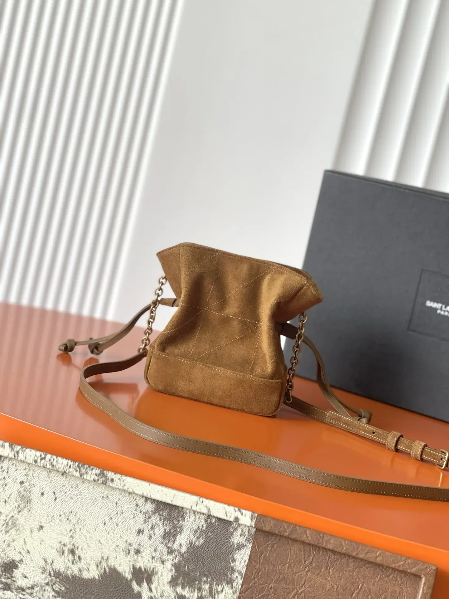 Saint Laurent Lambskin Jamie Bucket Bag product photo from LabelPicks
