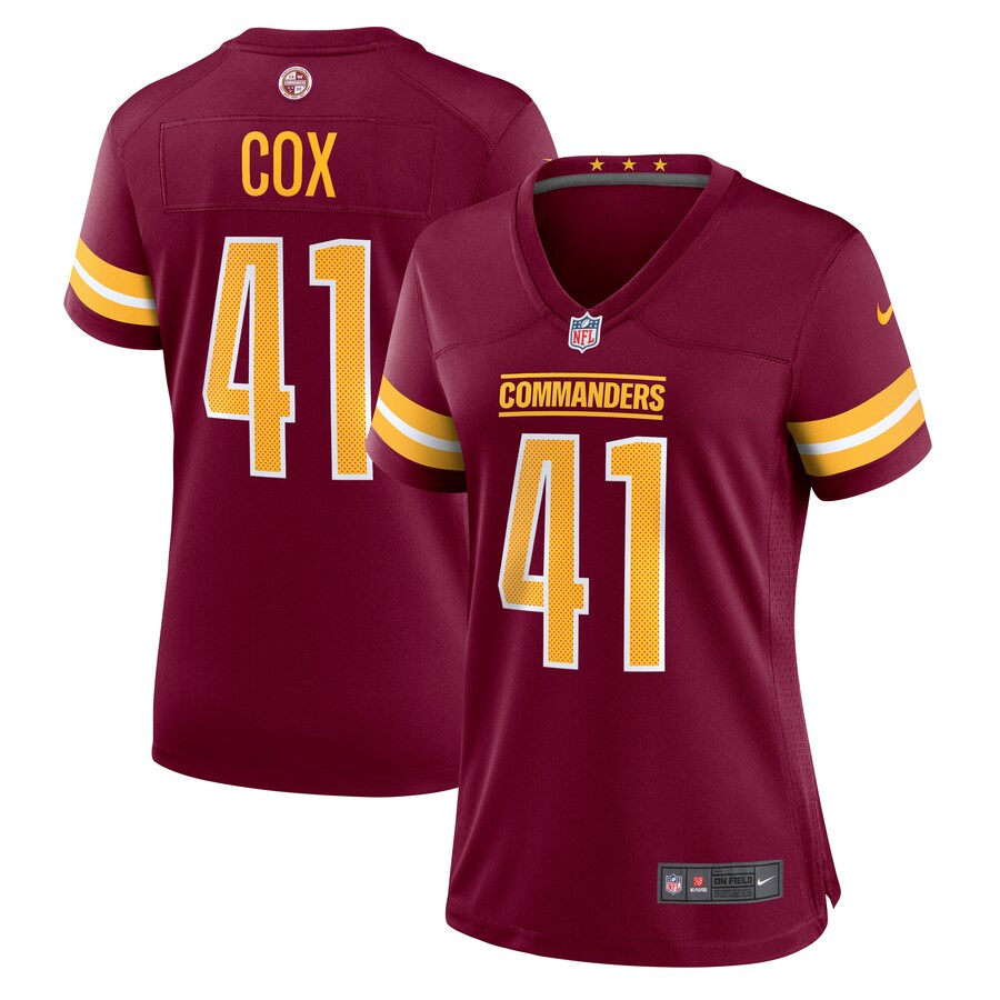 Jabril Cox Washington Commanders Nike Women's Team Game Jersey -  Burgundy