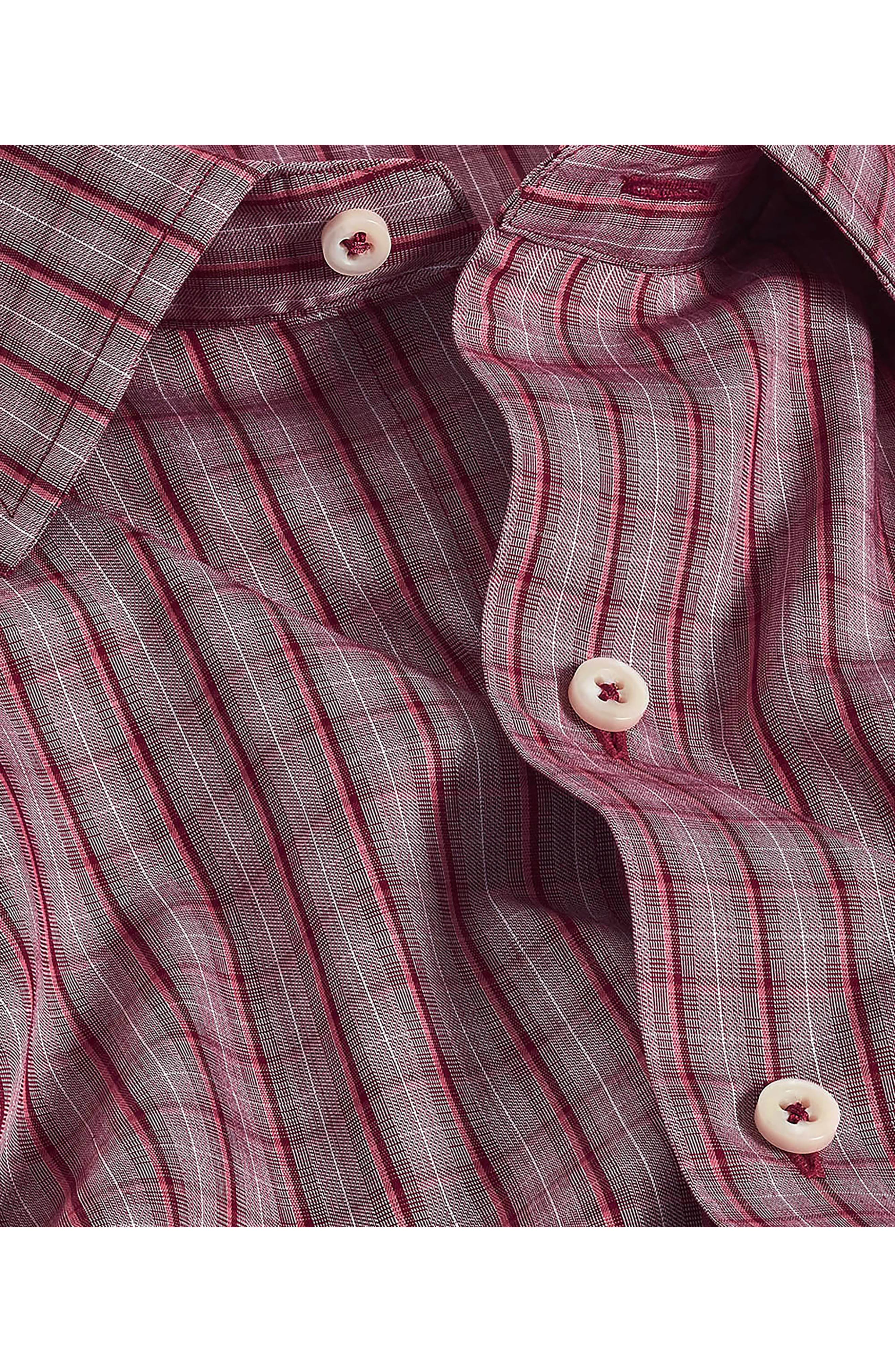 David Donahue Twill Check Sport Shirt
