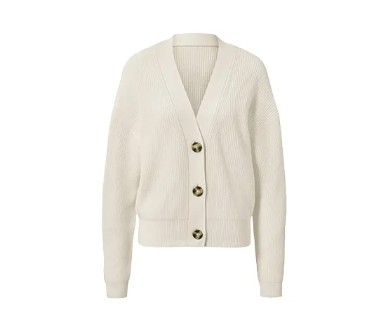 Grobstrick-Cardigan mit Wolle