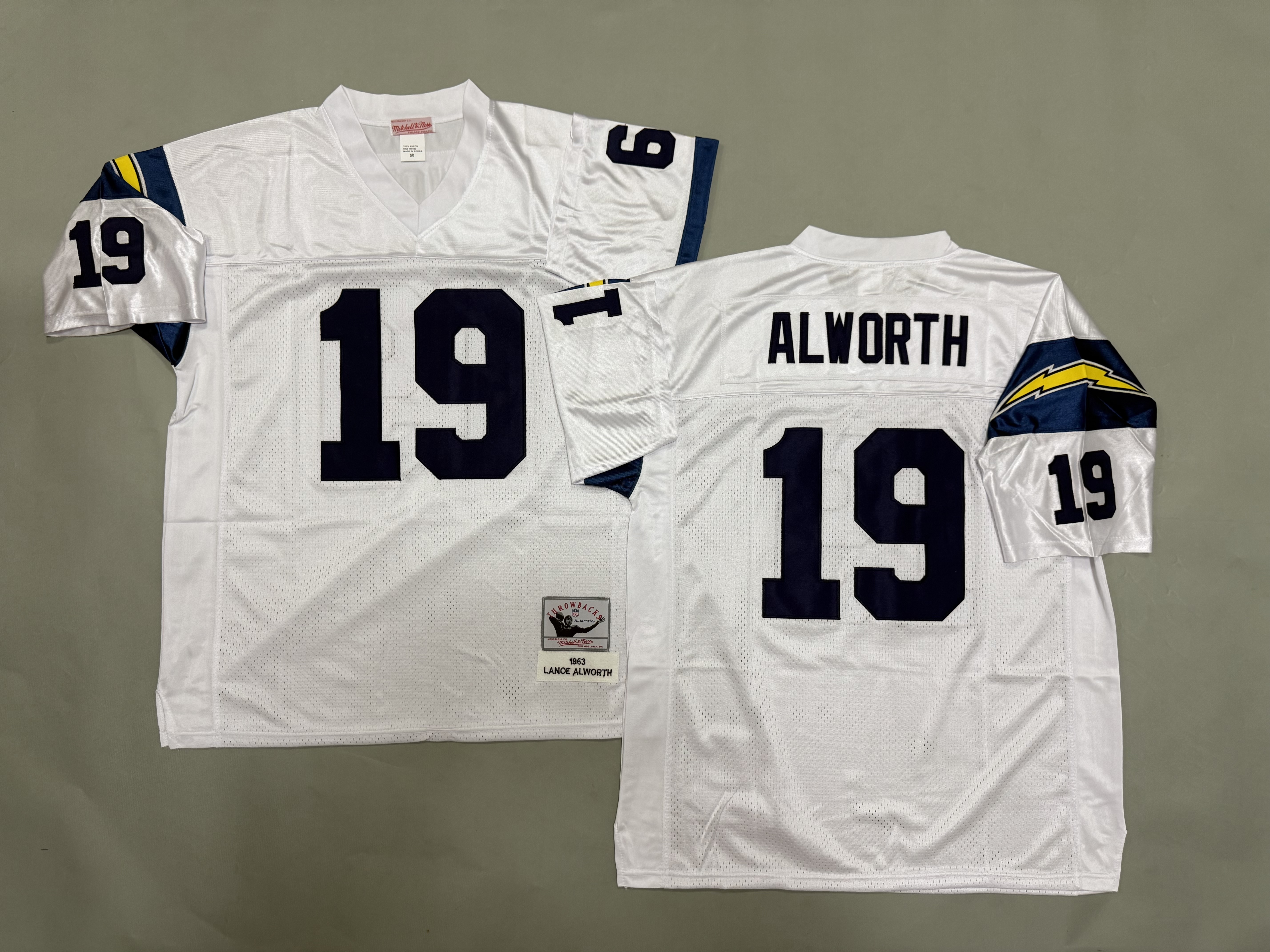 Lance Alworth San Diego Chargerss Authentic Throwback Retired Player Jersey