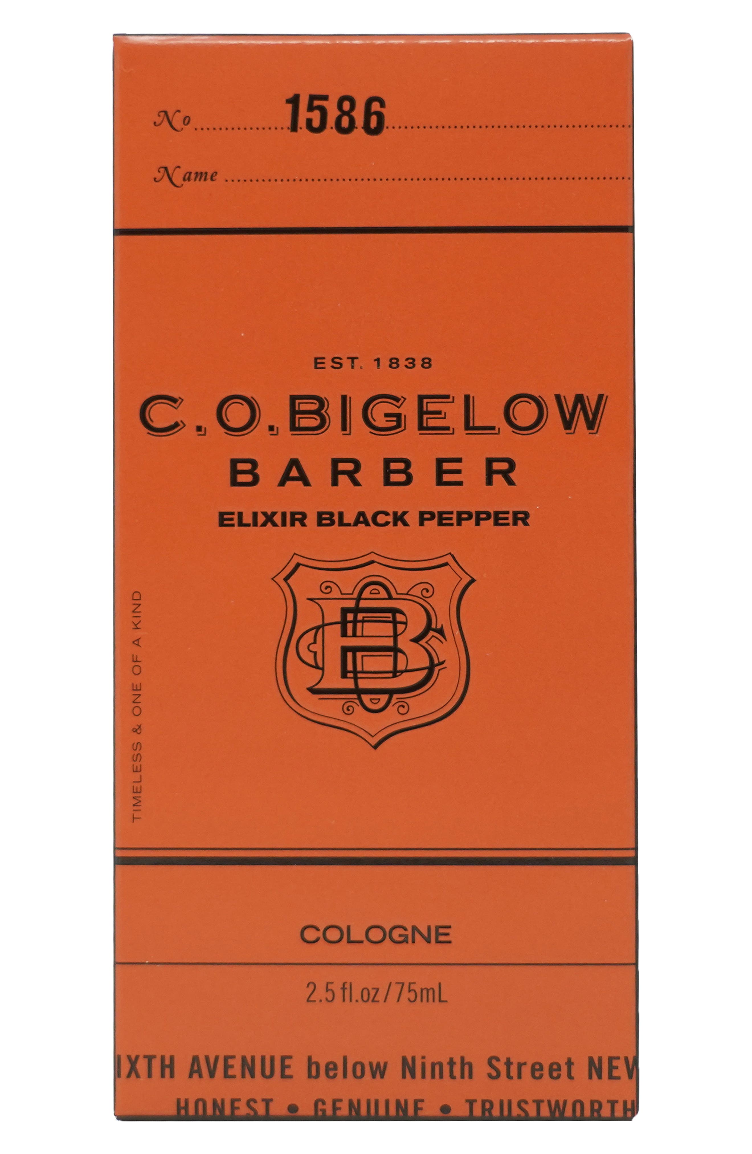 C.O. Bigelow Elixir Black Pepper Apothecary Box, Cologne + Hair & Body Wash $62 Value