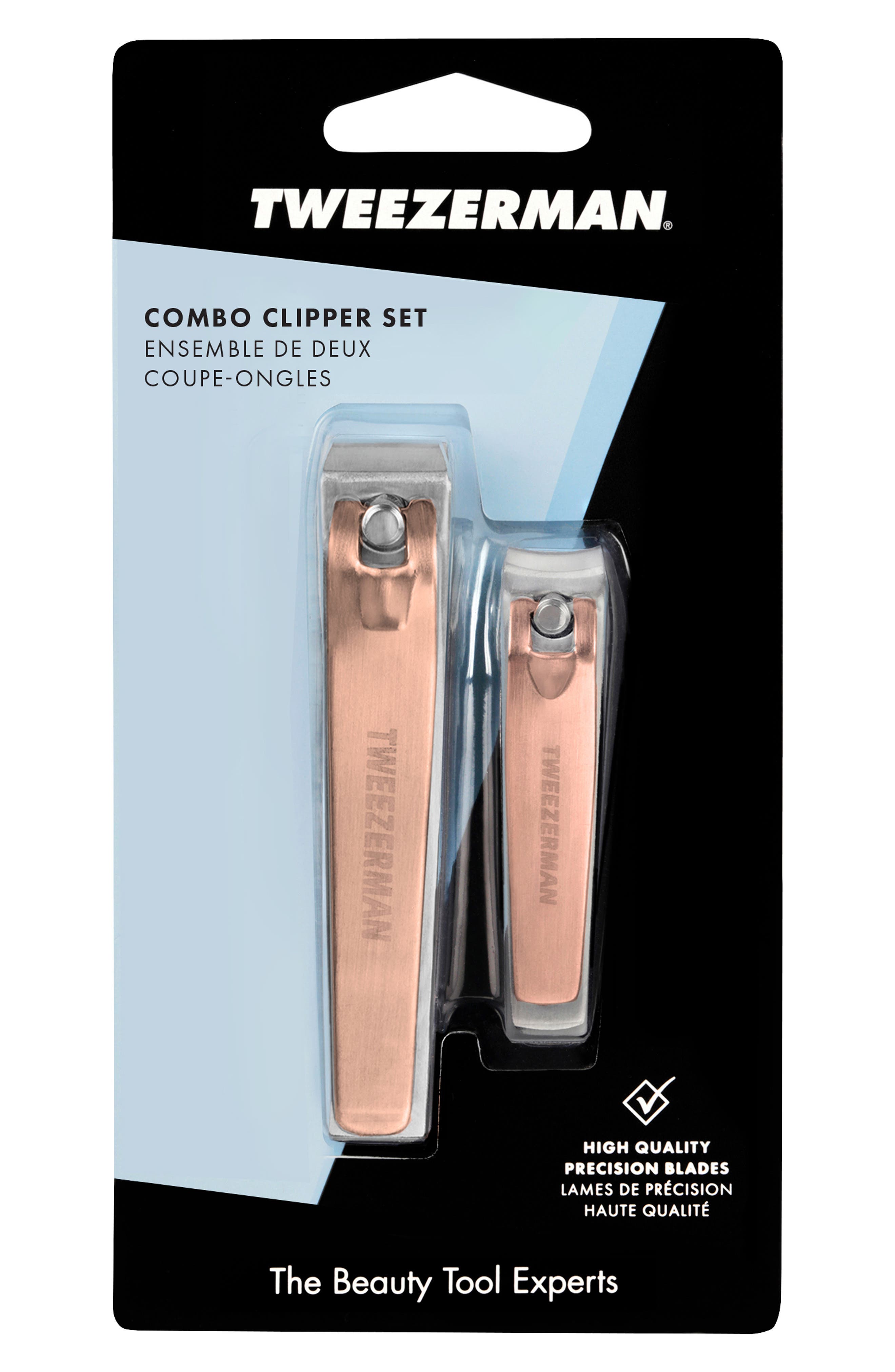 TWEEZERMAN Rose Gold Combo 2-Pack Nail Clipper Set