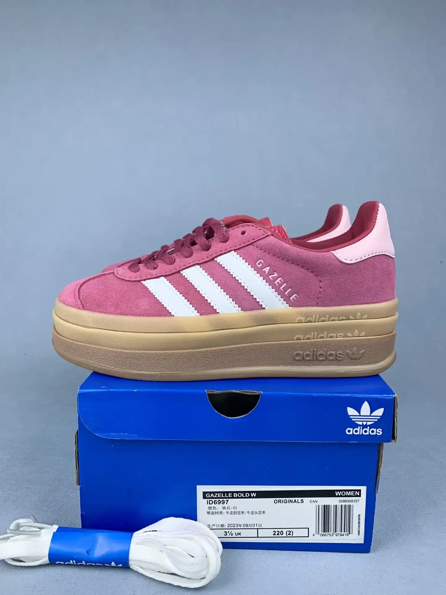 adidas Gazelle Bold Wild Pink Shoes product photo from LabelPicks
