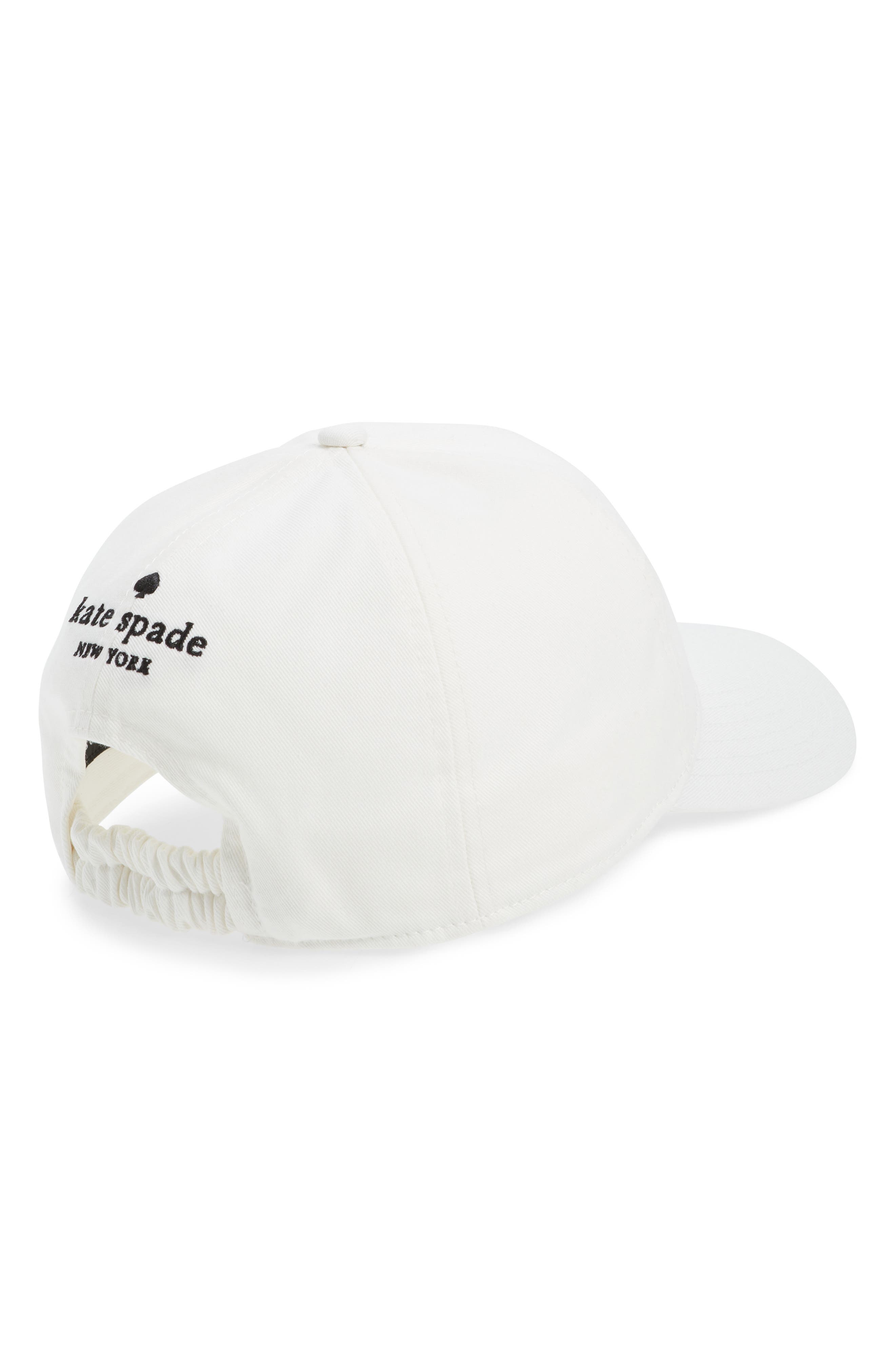 Kate Spade spade logo embroidered baseball cap