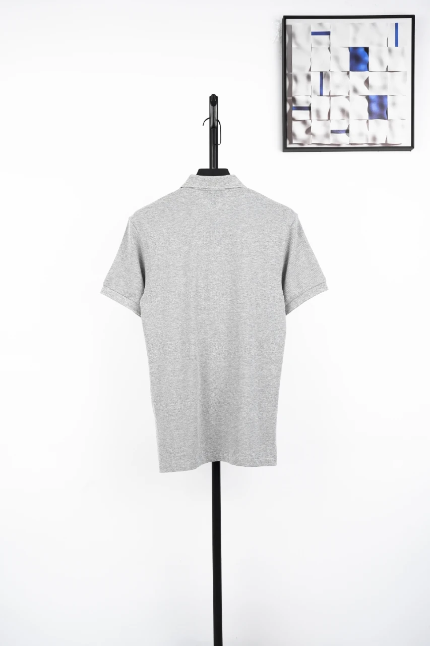 Burberry Grey Equestrian Knight Embroidered Polo Shirt product photo from LabelPicks