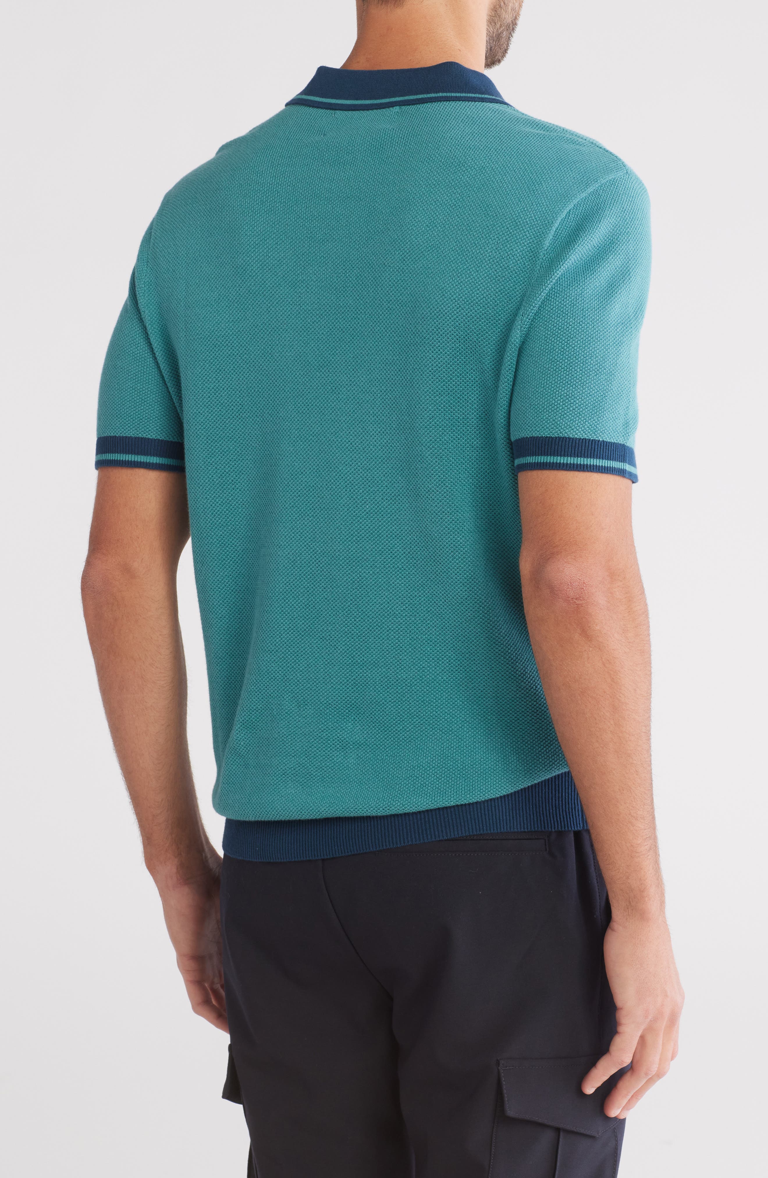 Original Penguin Honeycomb Textured Cotton Polo