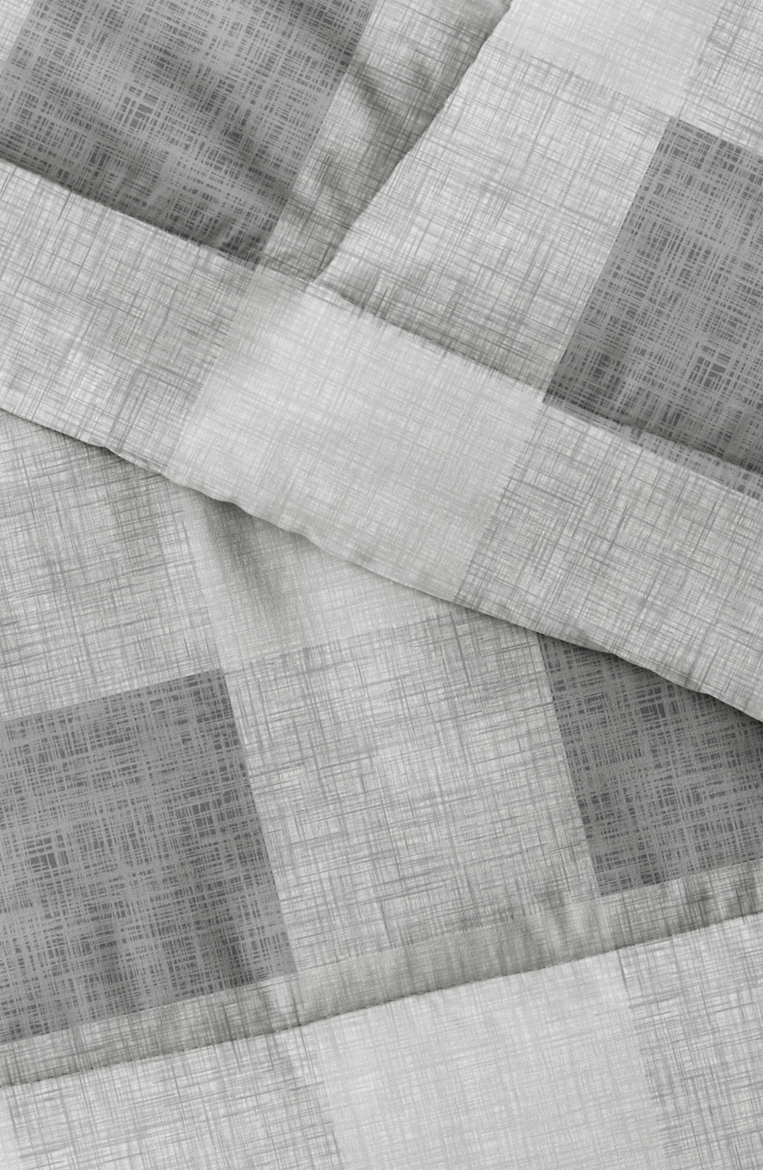 HOMESPUN Gray Plaid Premium Microfiber Comforter Set