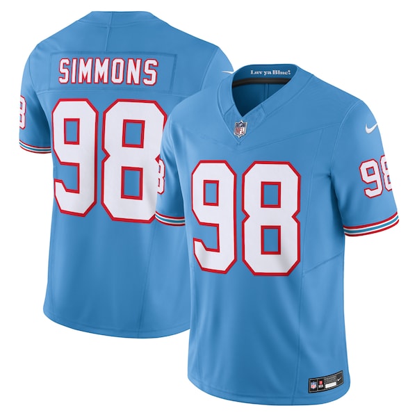 Jeffery Simmons Tennessee Titans Nike Vapor F.U.S.E. Limited Jersey - Light Blue