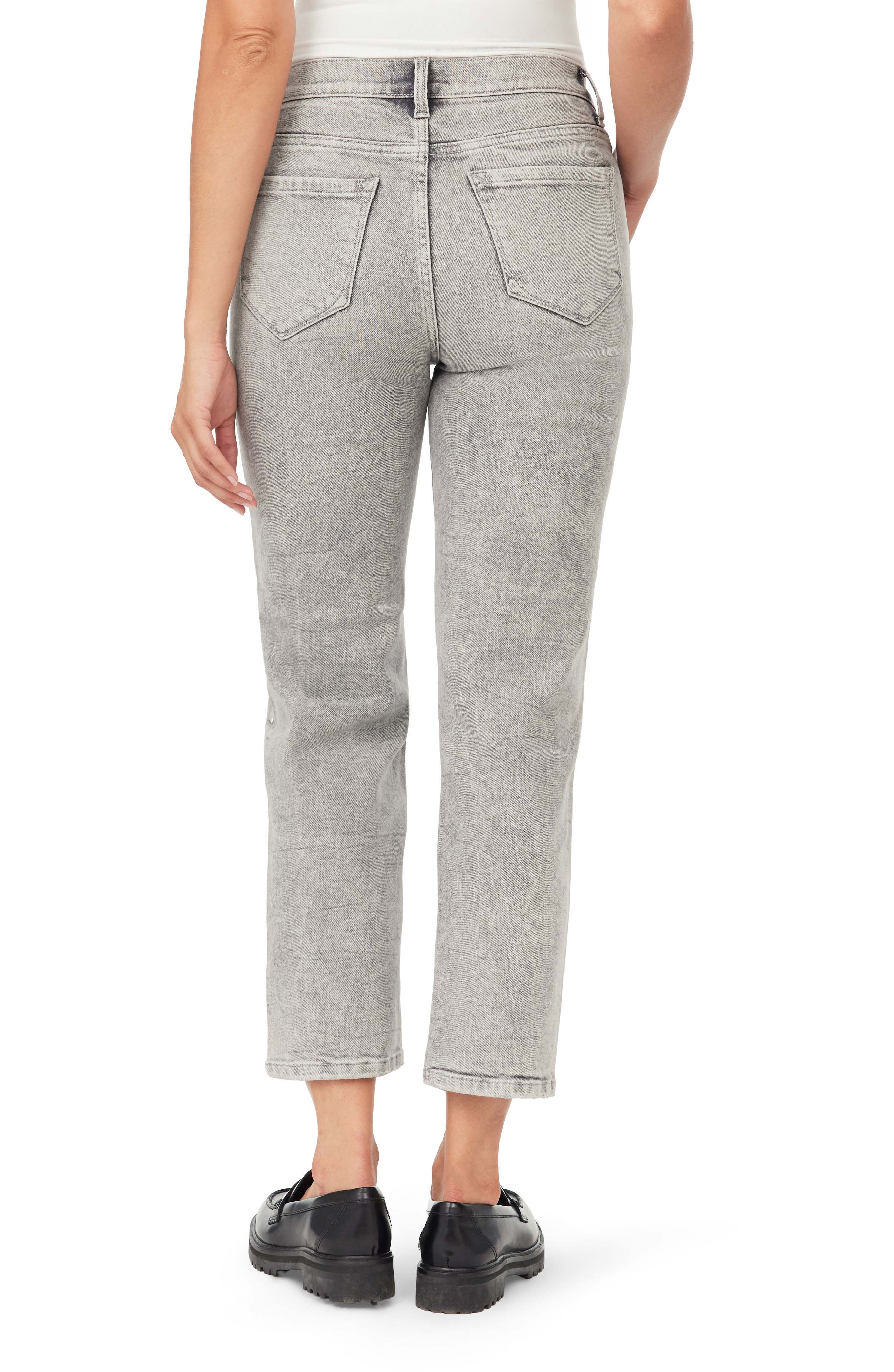 Kensie Ella Studded Ankle Straight Leg Jeans