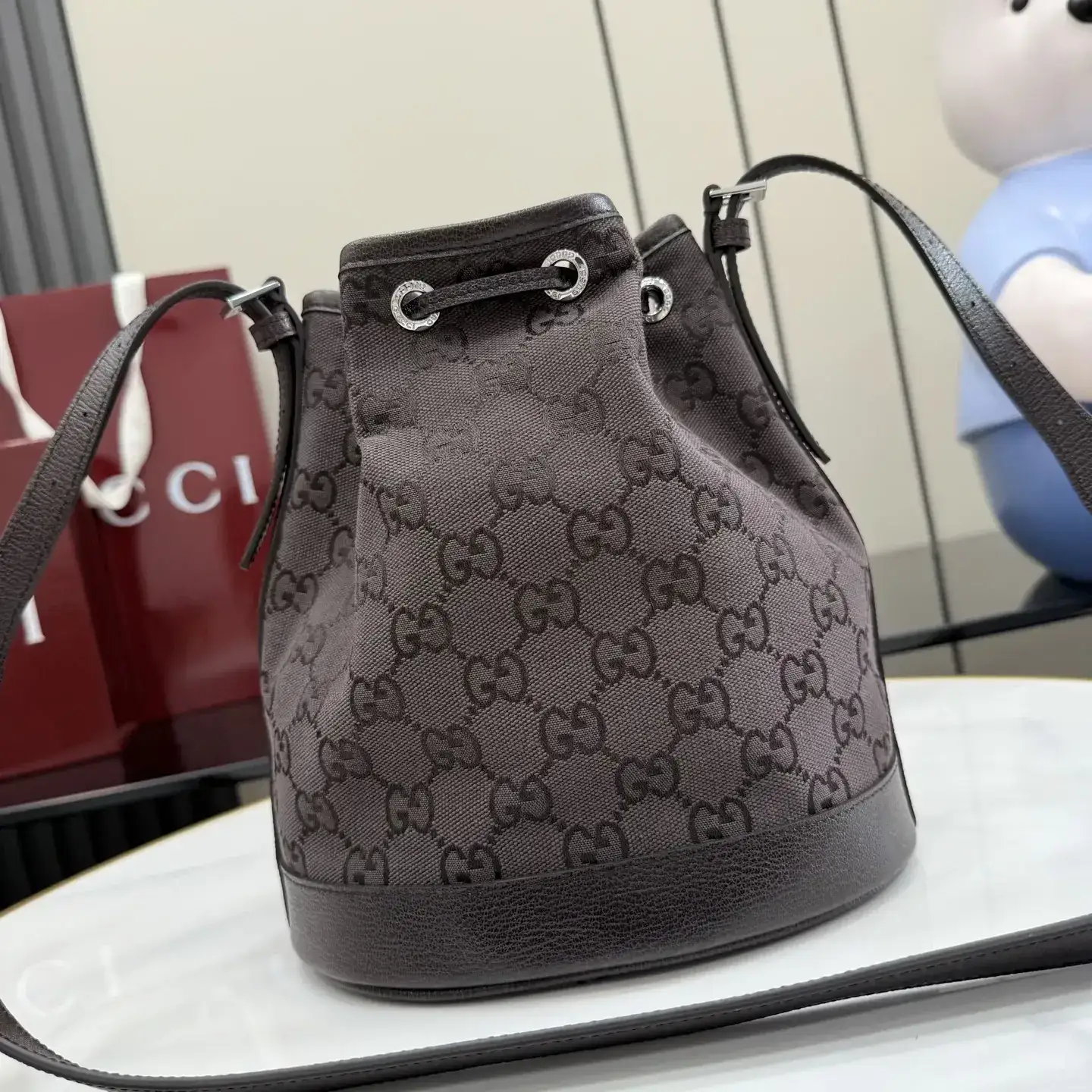 Gucci Brown Generation Canvas and Leather Crossbody Bag product photo from LabelPicks
