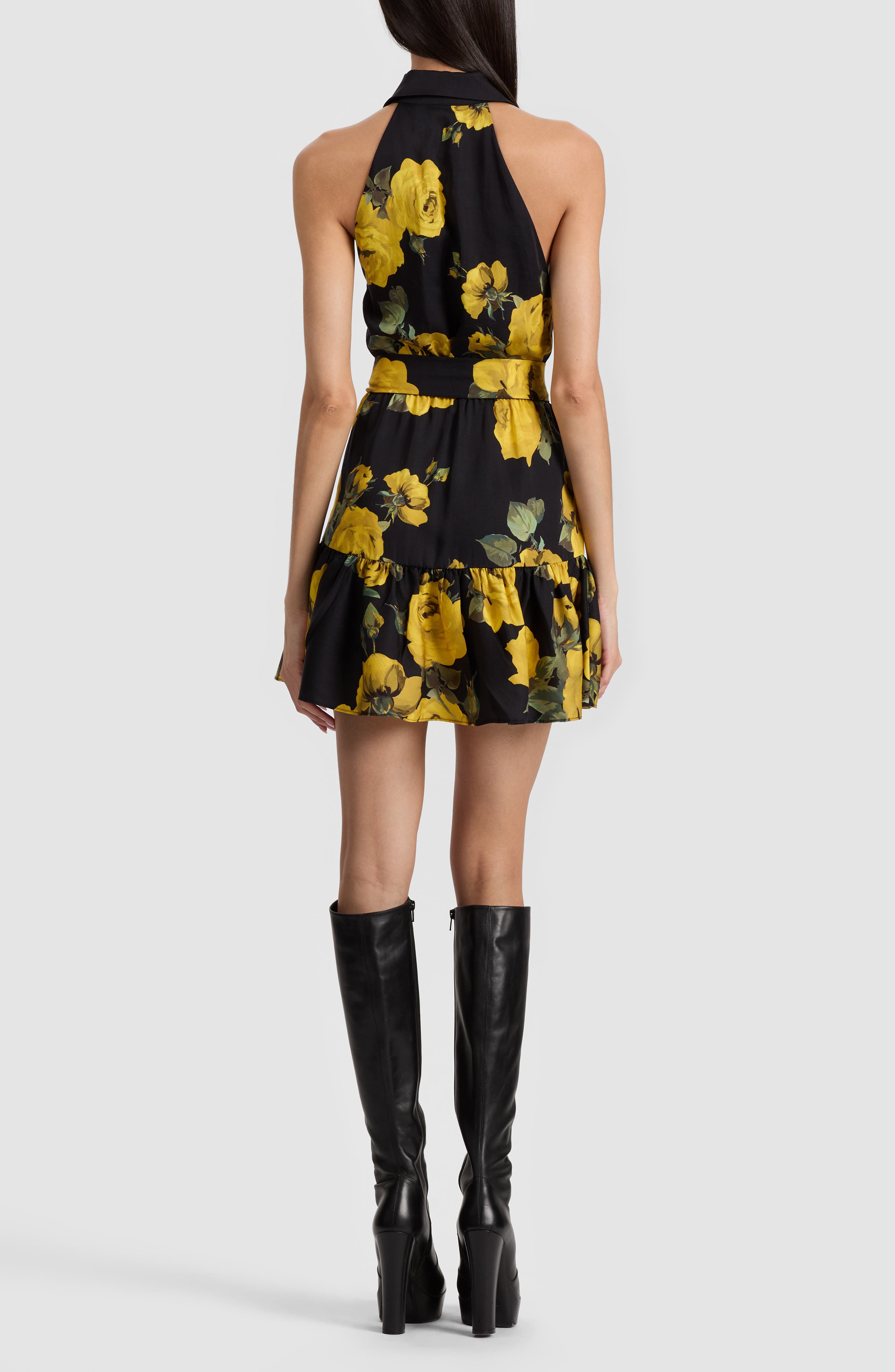 Alice + Olivia Miranda Floral Tiered Minidress