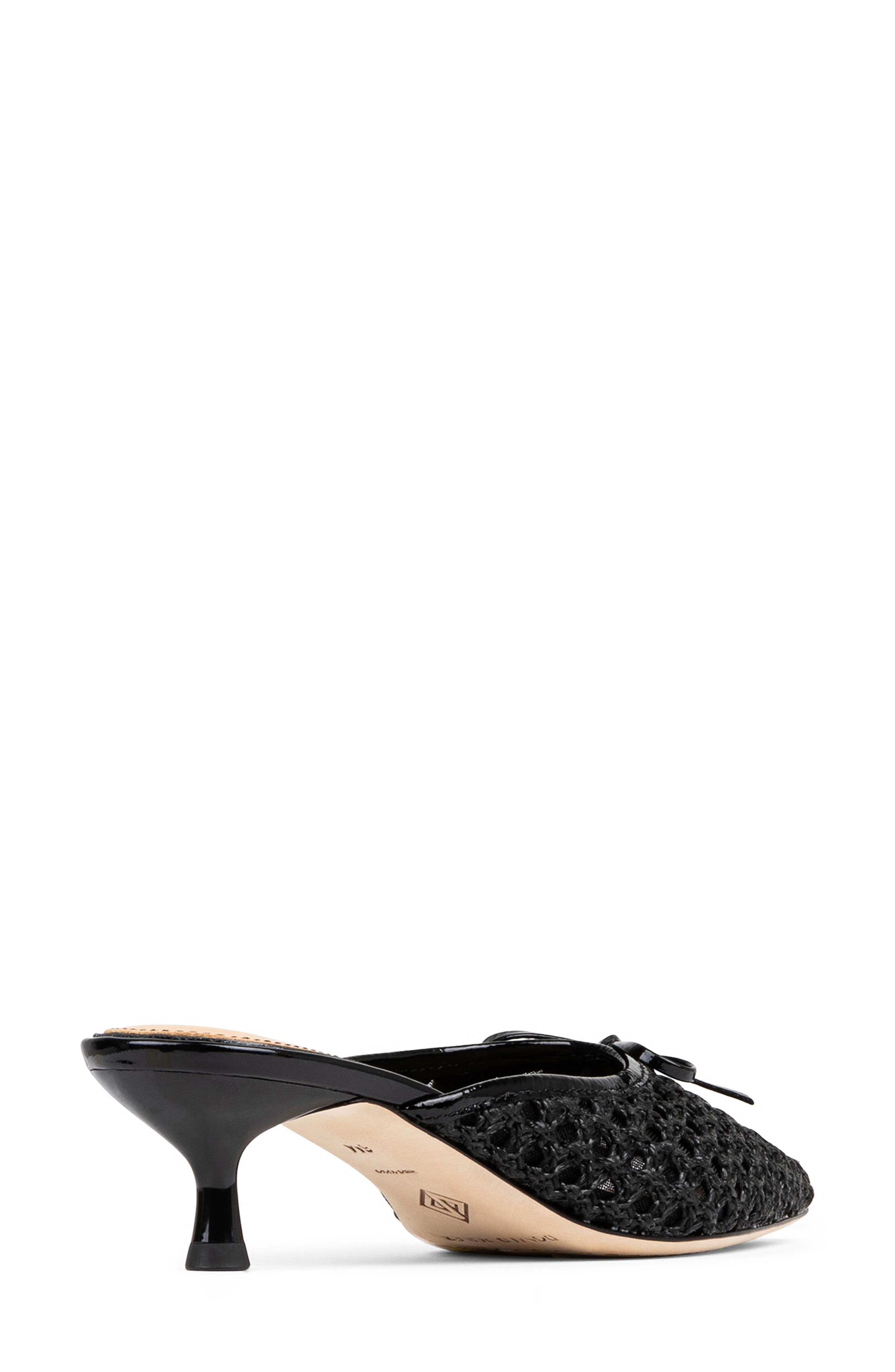 Donald Pliner Soel Woven Raffia Bow Mule