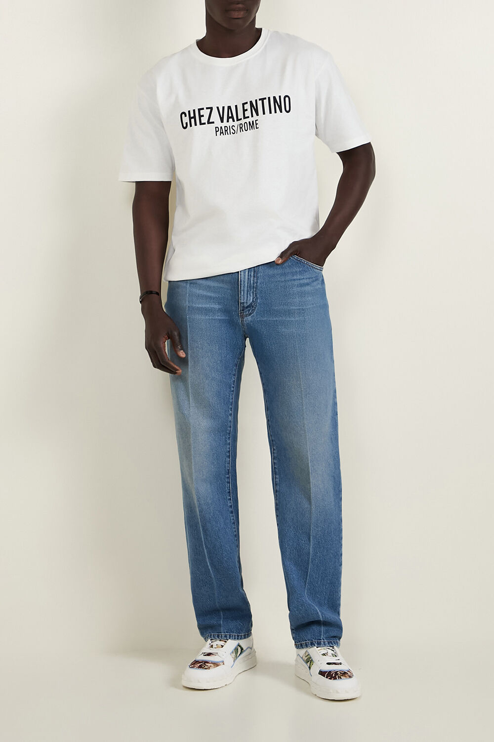 DOLCE & GABBANA מכנסי ג'ינס בגזרה ישרה