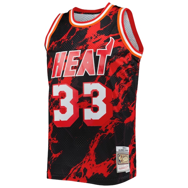 Alonzo Mourning Miami Heat 1996/97 Hardwood Classics Marble Swingman Jersey - Black