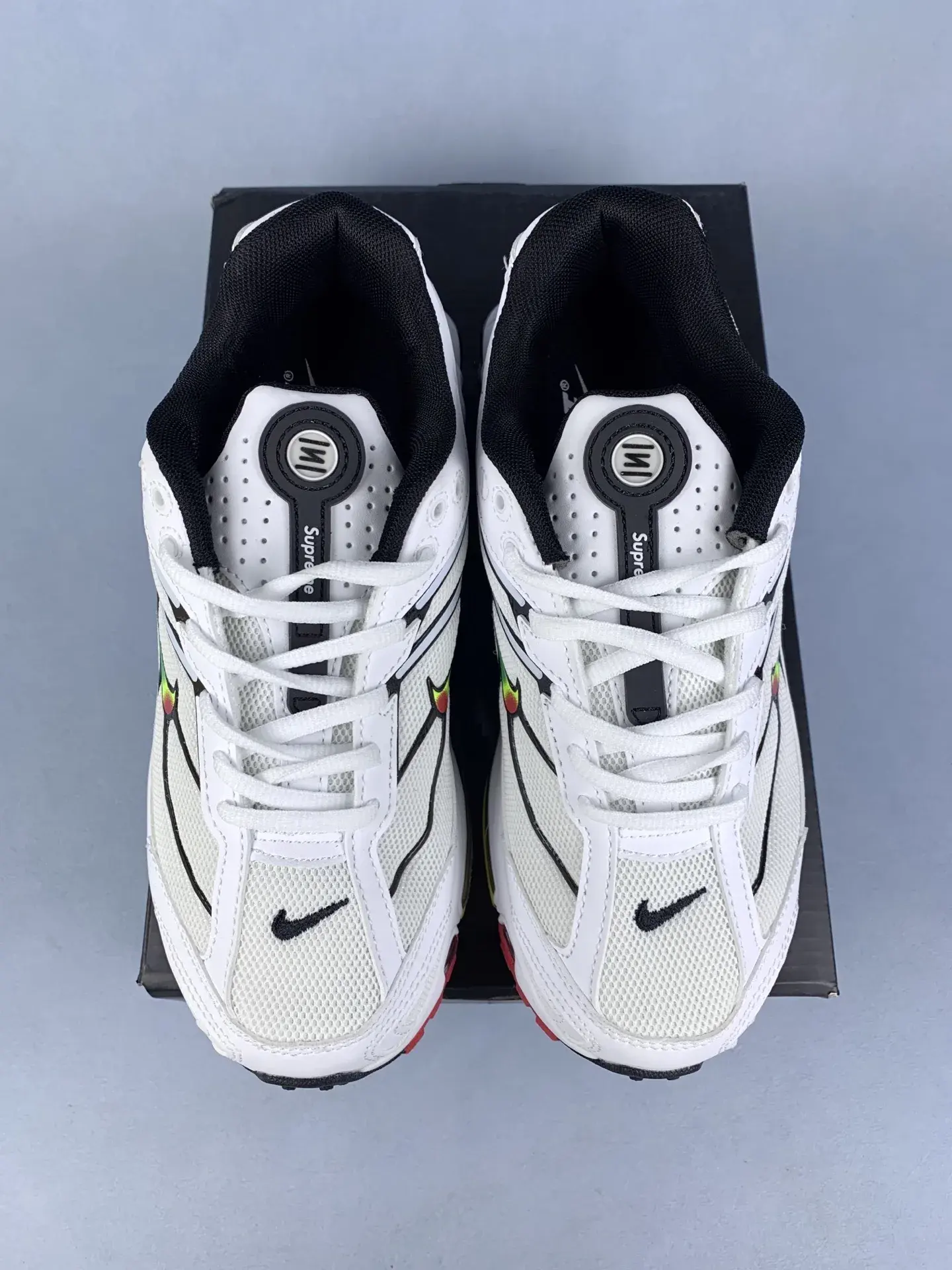 Supreme x Nike Shox Ride 2 SP 'White/Various Colours' Shoes product photo from LabelPicks