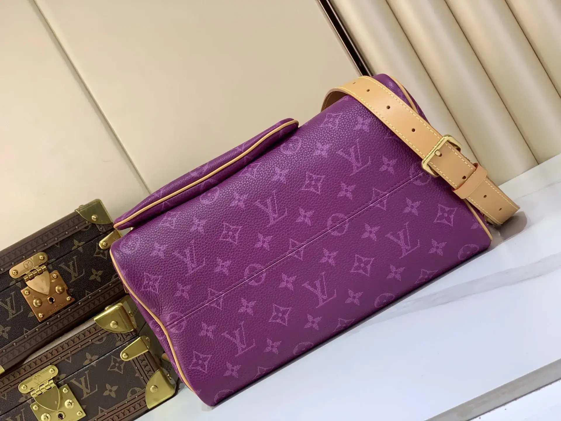 Louis Vuitton Blue Speedy Calfskin Top Handle Bag product photo from LabelPicks