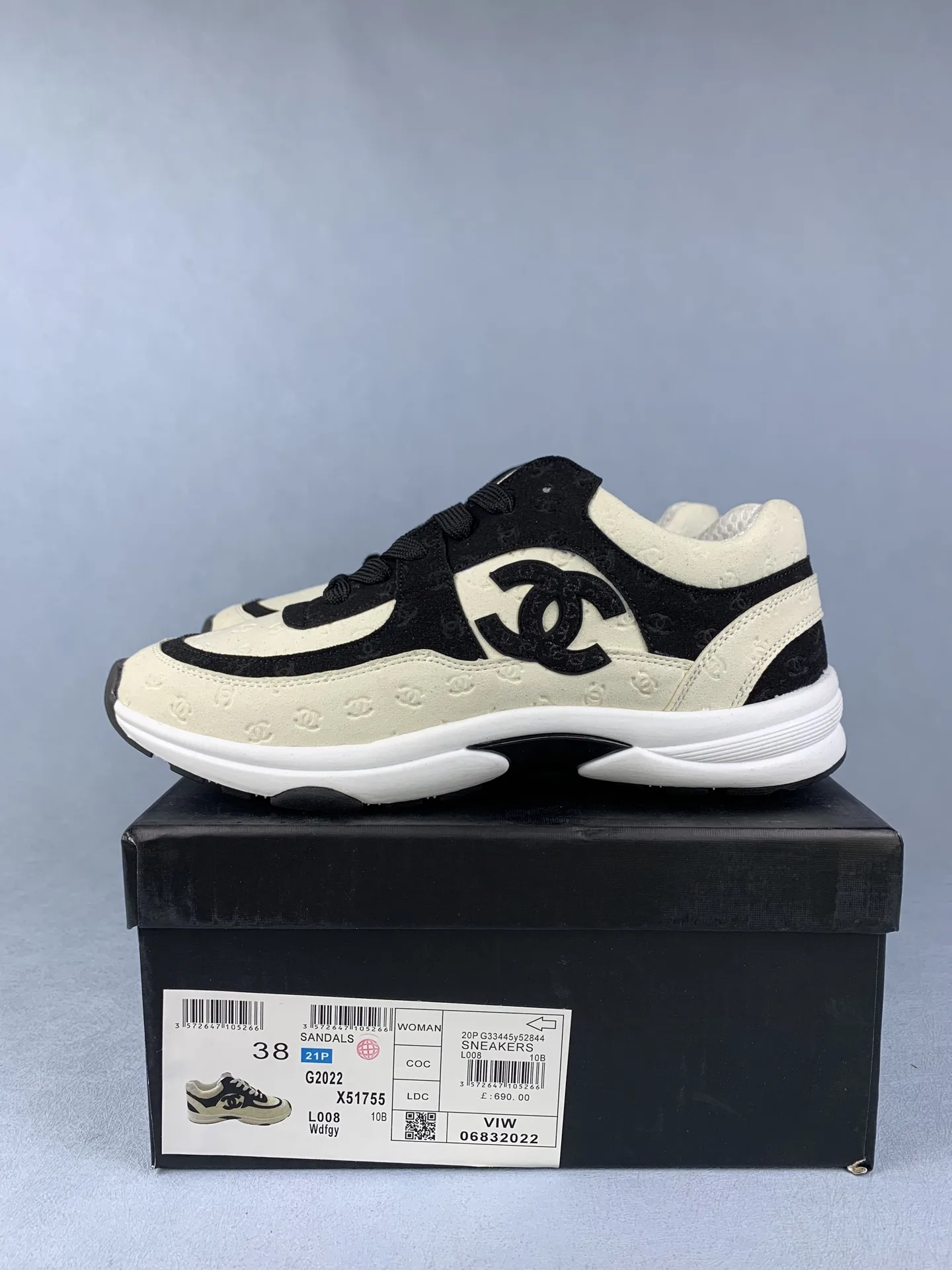 CHANEL Sneakers Fabric & Shiny Calfskin product photo from LabelPicks
