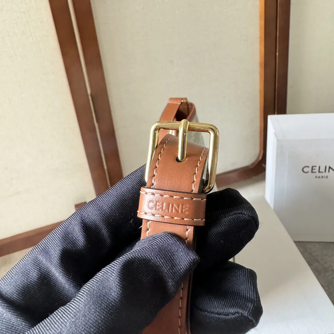 Celine Beige Folco Triomphe Canvas Bucket Bag product photo from LabelPicks