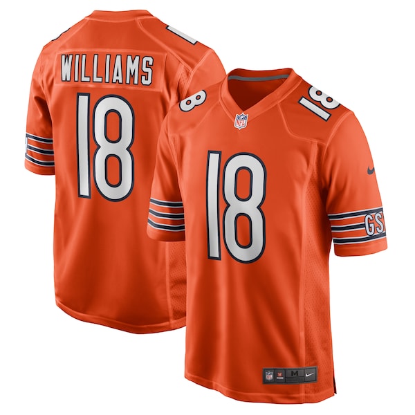 Caleb Williams Chicago Bears Nike Alternate 2024 NFL Draft First Round Pick Player Game Jersey - Orange/White