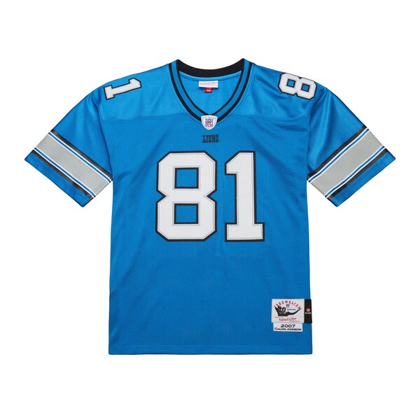 Calvin Johnson Detroit Lions  2007 Authentic Throwback Retired Player Jersey - Blue