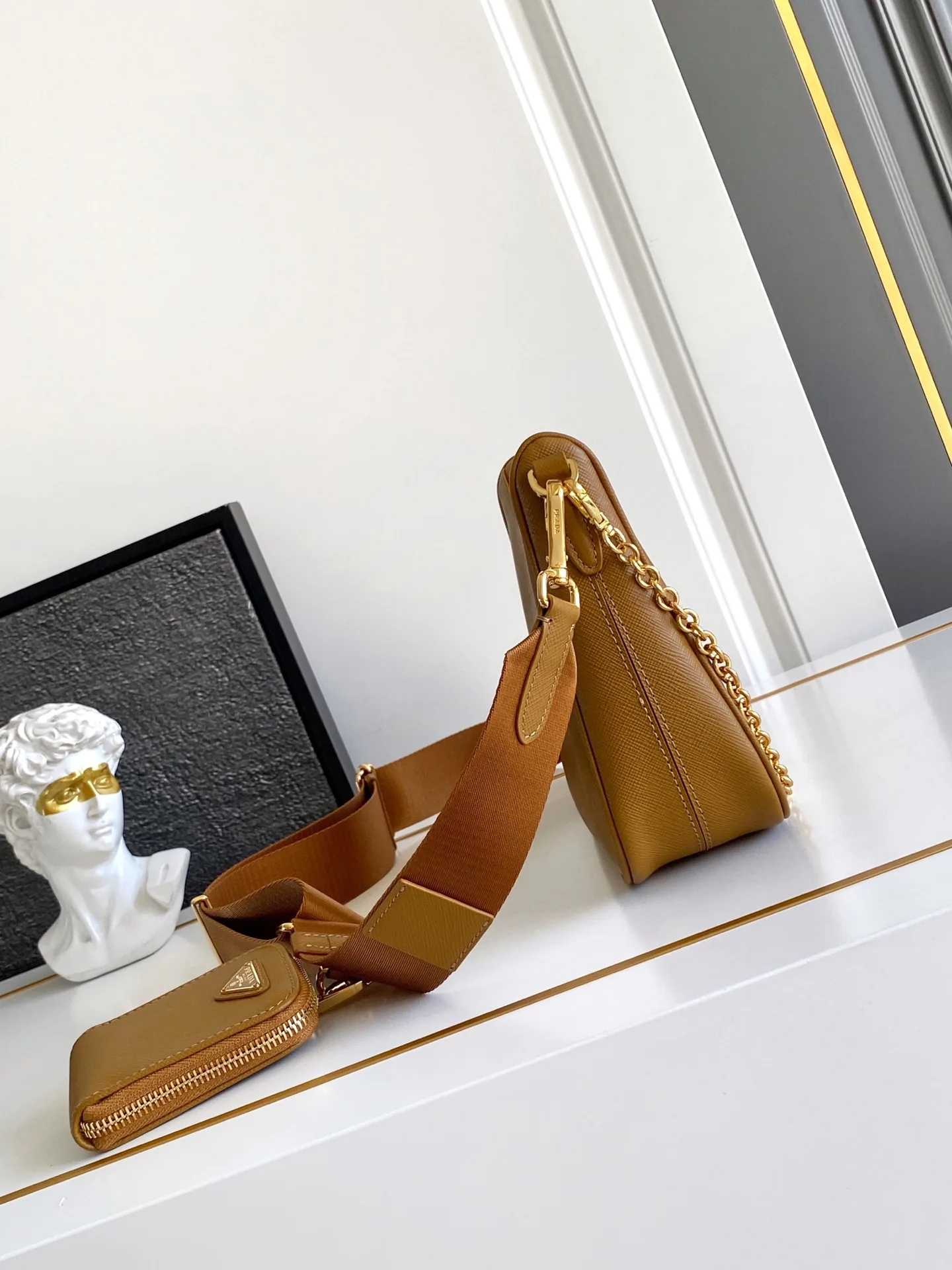 Prada Grained Leather Re-Edition Hobo Bag product photo from LabelPicks