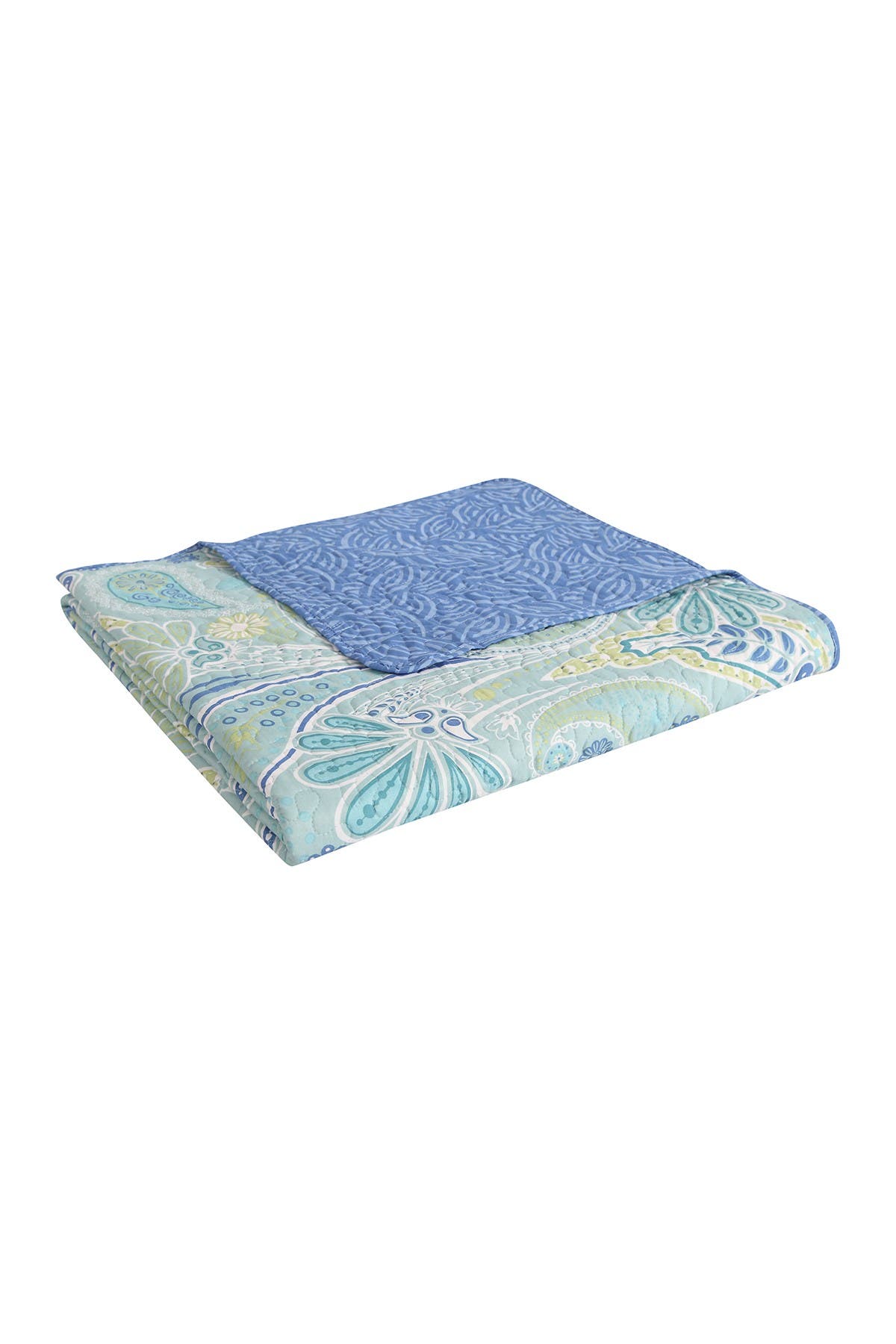 VCNY HOME Harmony Reversible Blue Paisley Quilt Set - King
