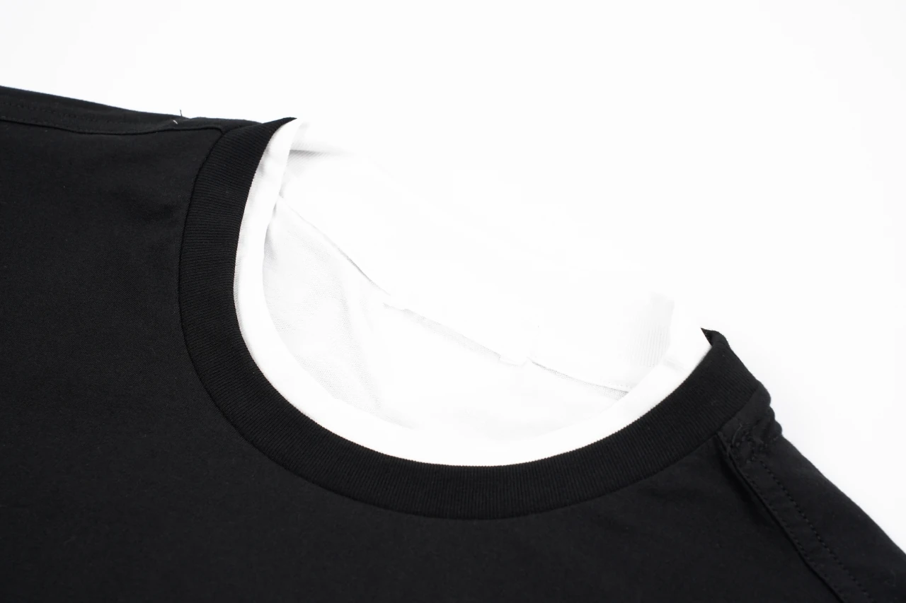 Prada Black Layered Long Sleeve Top with White Collar product photo from LabelPicks