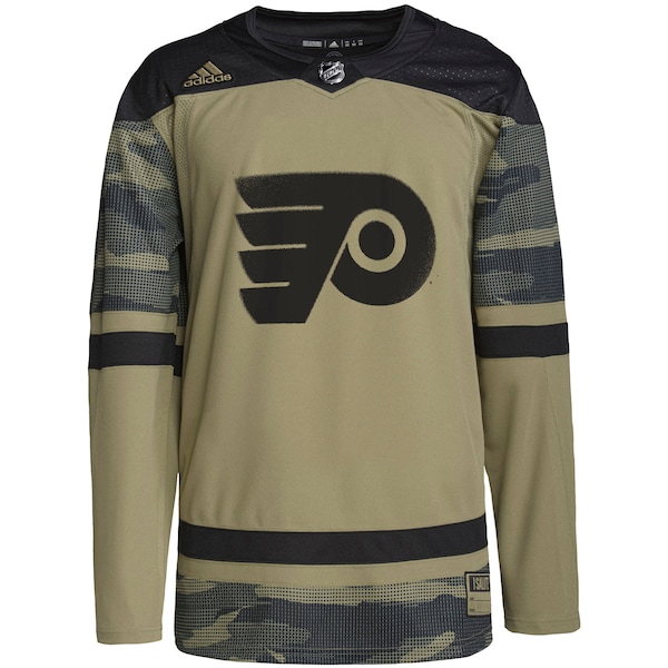 Philadelphia Flyers adidas Military Appreciation Team Authentic Custom Practice Jersey - Camo