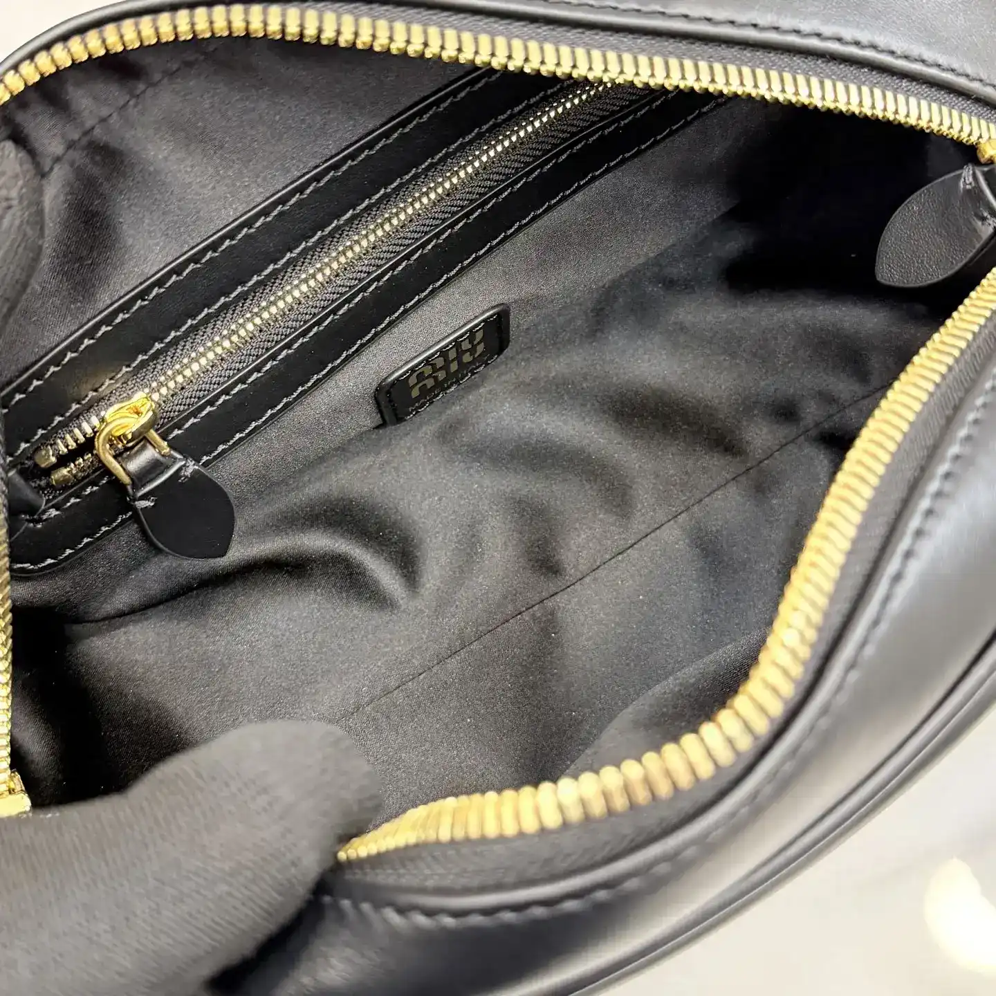 Miu Miu Black Calfskin Top Handle Bag product photo from LabelPicks