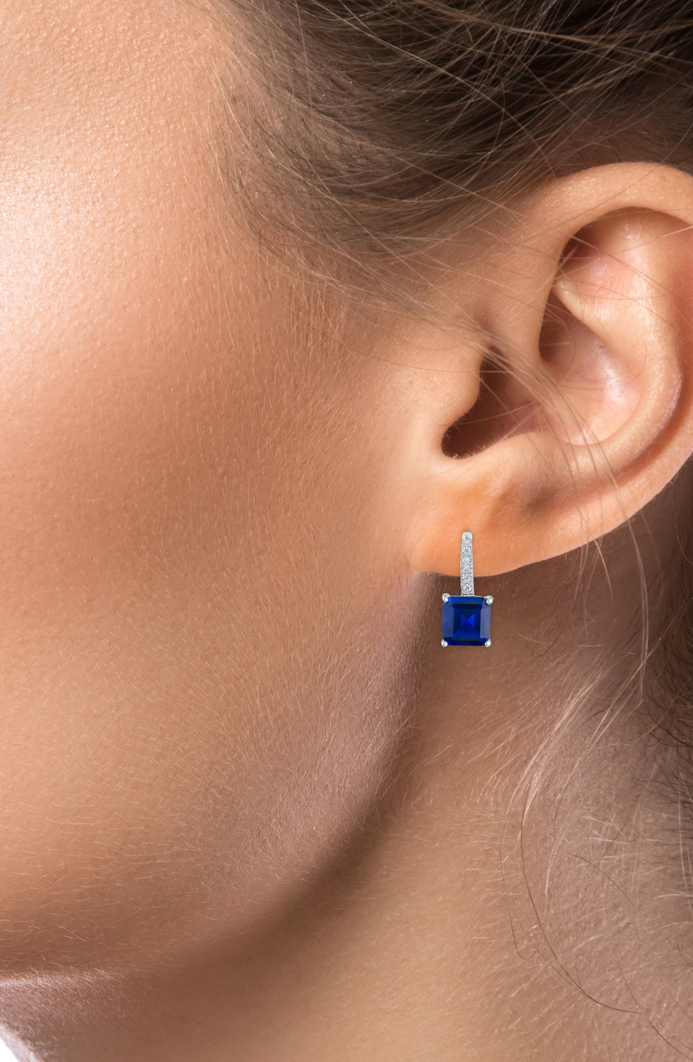 CZ by Kenneth Jay Lane Asscher Cut Cubic Zirconia Drop Earrings