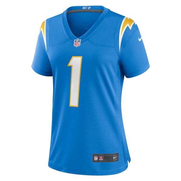 Number 1 Mom Los Angeles Chargers Nike Women's Game Jersey - Powder Blue