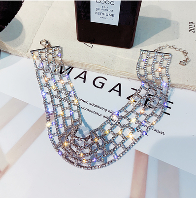Sexy temperament popular fashion irregular hollowed out geometry collar chain fashion design senior Necklace woman