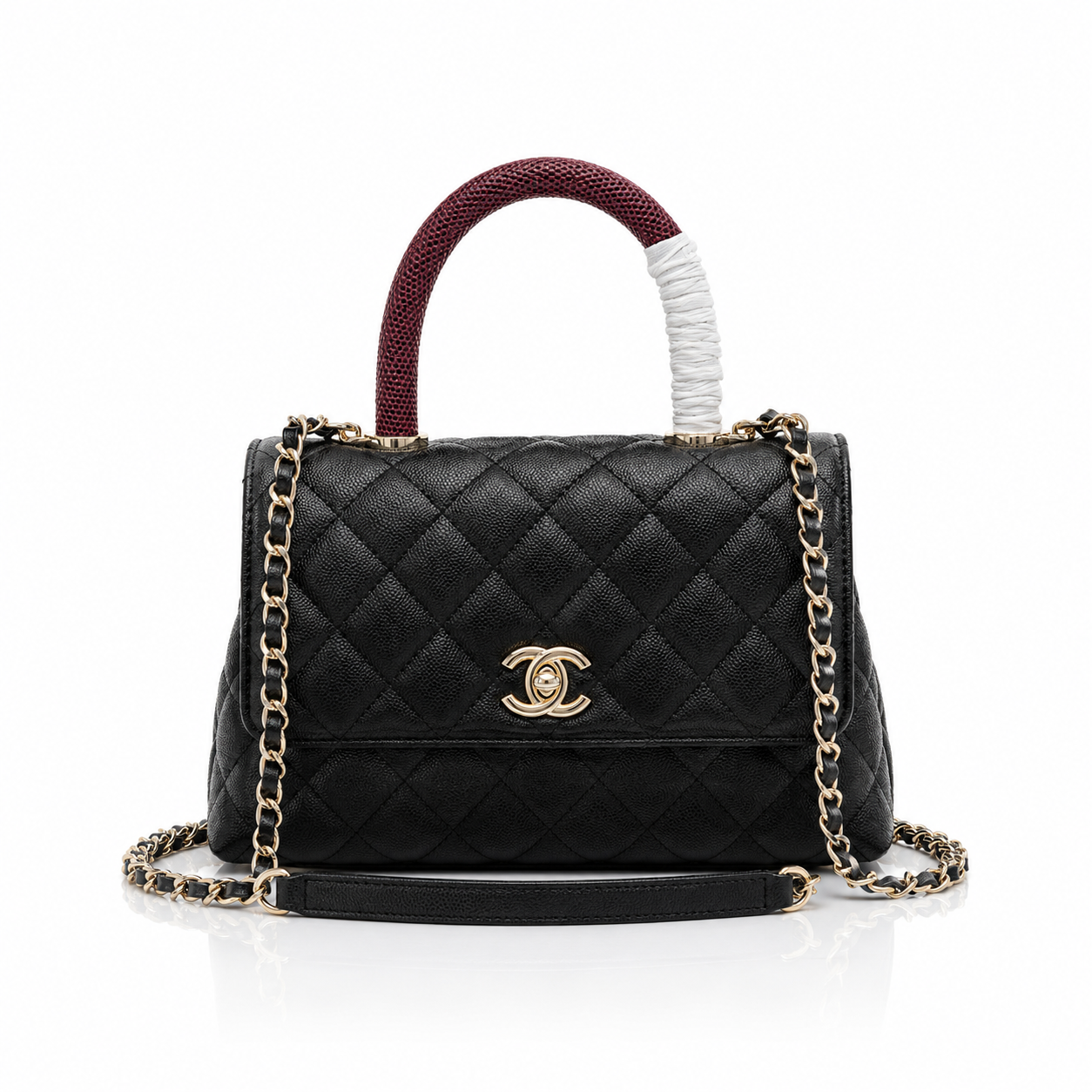 Bolsa Feminina Coco Handle Pequena em Couro Matelassê – 7 Cores Modelo: A92990
