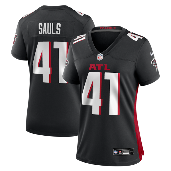 Ben Sauls Atlanta Falcons Nike Women's Team Game Jersey -  Black