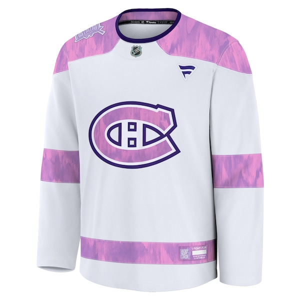 Montreal Canadiens  2024 Hockey Fights Cancer Practice Jersey - White
