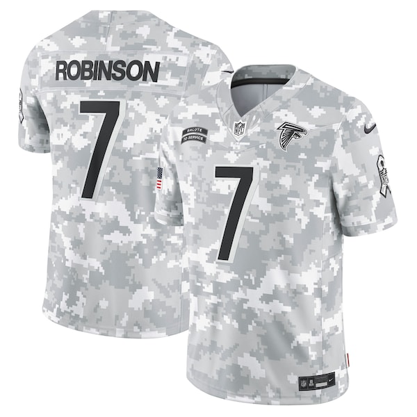 Bijan Robinson Atlanta Falcons Nike 2024 Salute to Service Limited Jersey - Arctic Camo