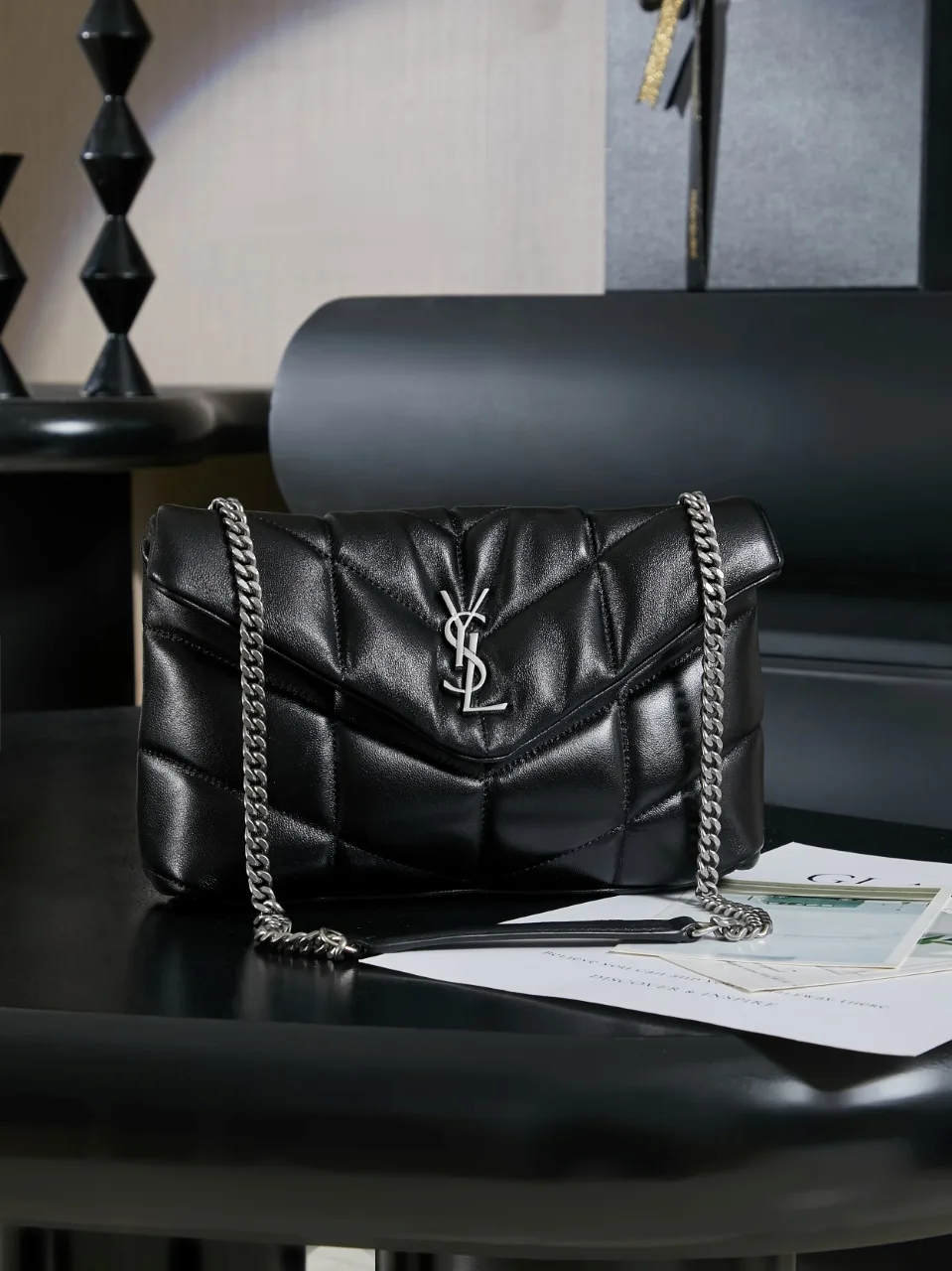 Saint Laurent Loulou Black Quilted Leather Shoulder Bag product photo from LabelPicks