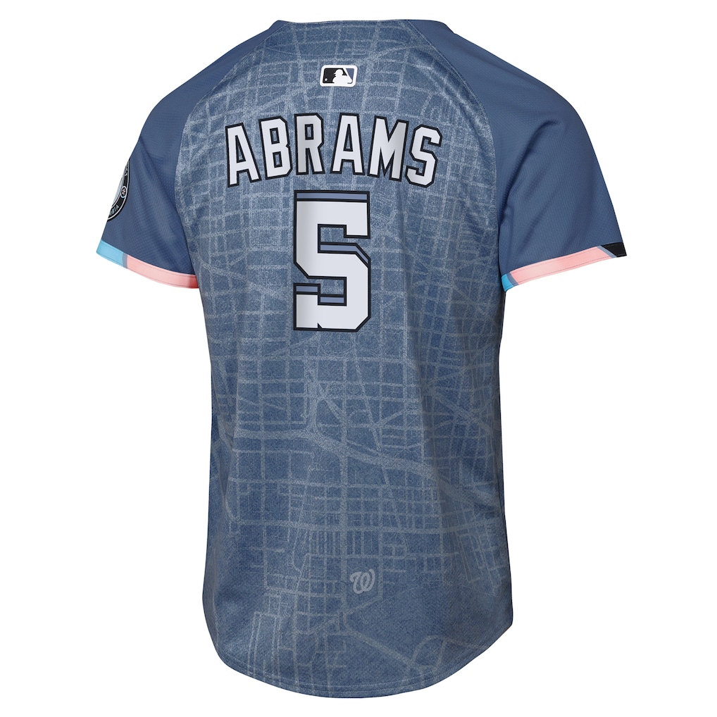 CJ Abrams Washington Nationals Nike Youth City Connect 2025 Limited Jersey - Blue
