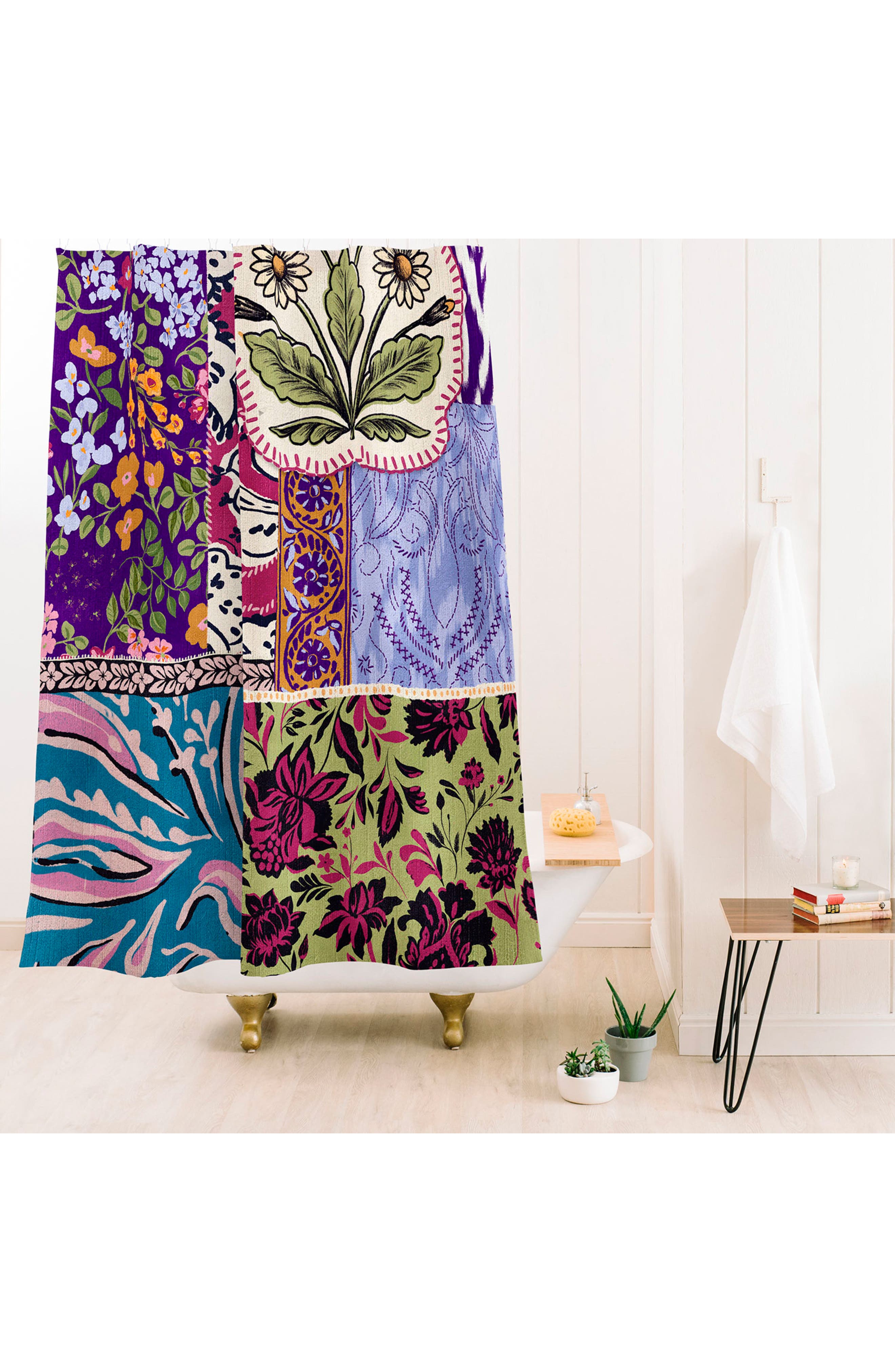 Deny Designs Boho Patchwork Shower Curtain