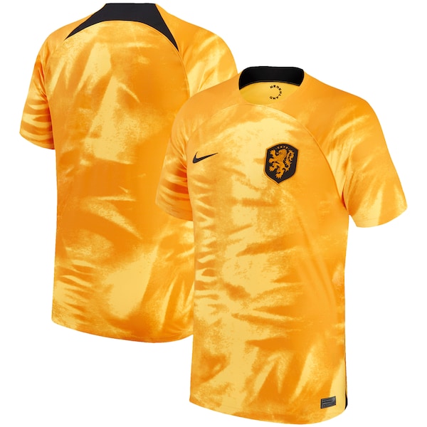 Netherlands National Team Nike Youth 2022/23 Home Breathe Stadium Replica Blank Jersey - Orange
