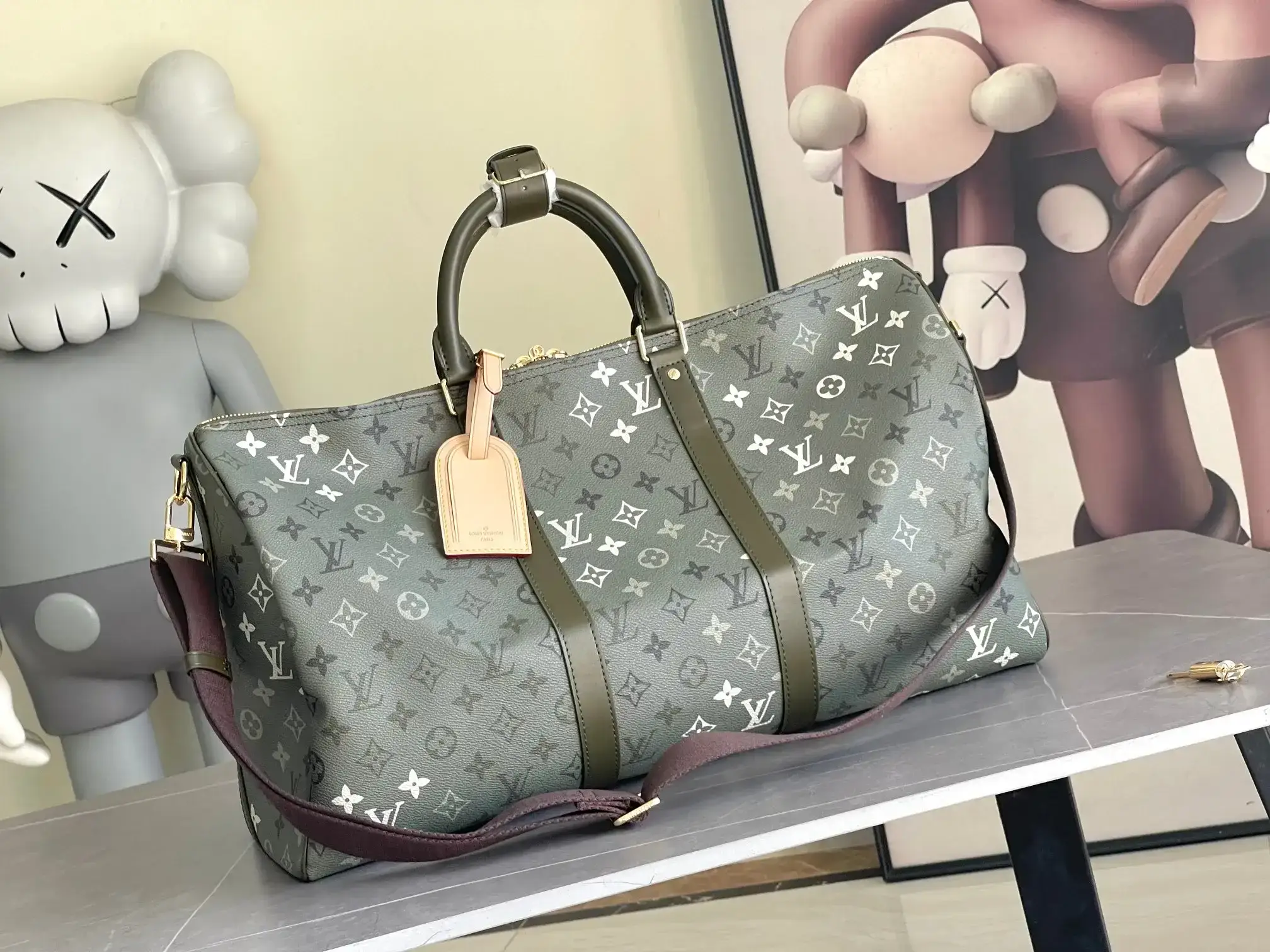 Louis Vuitton Gold Keepall Monogram Canvas Tote Bag product photo from LabelPicks